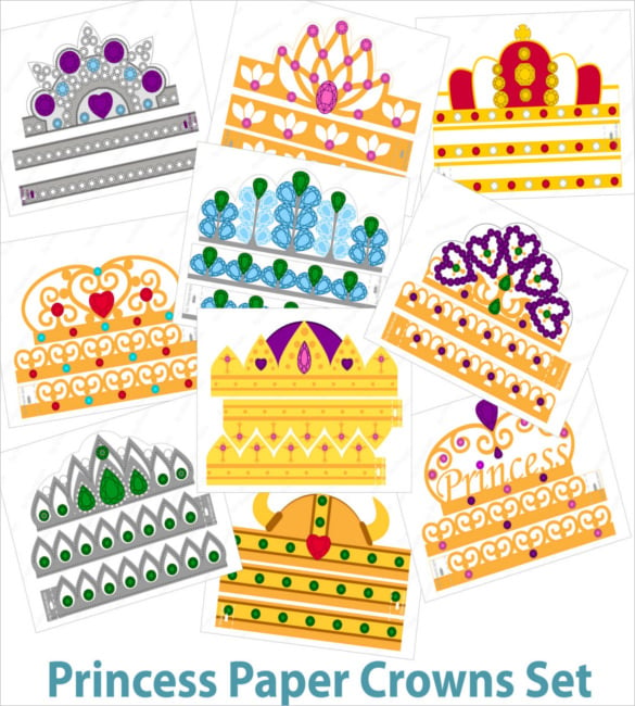princess paper crowns