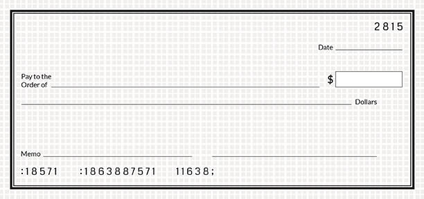 Free Simple Blank Cheque Template