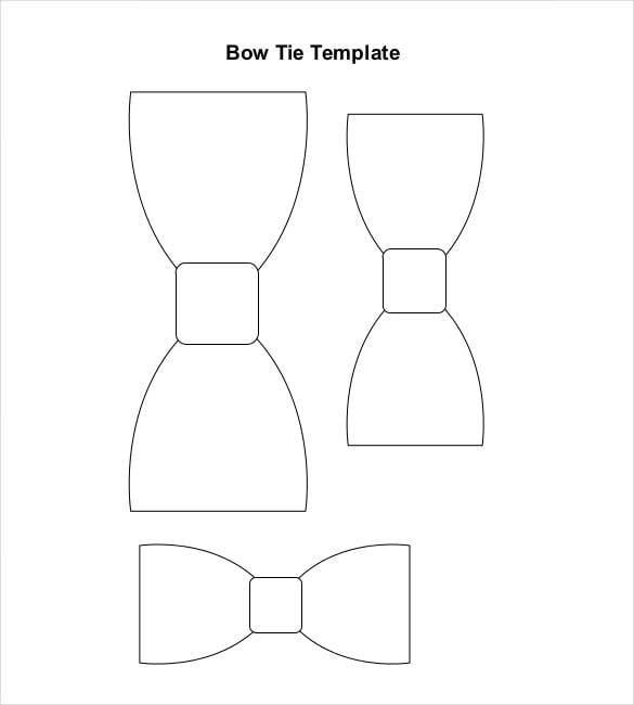 Paper Bow Template 8+ Free Word, PDF Documents Download Free