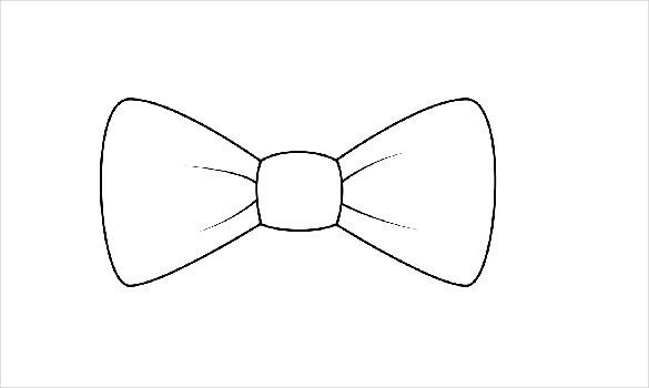 printable paper bow template