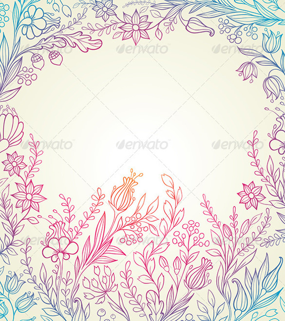 vector floral background eps design format