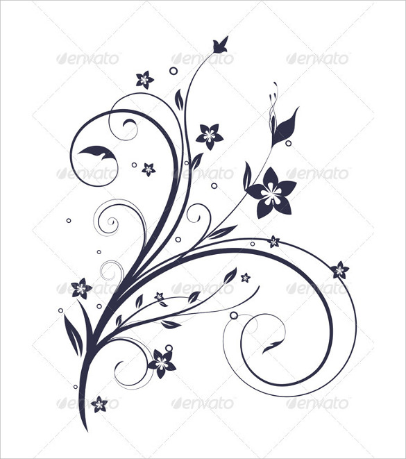 simple white floral background eps download