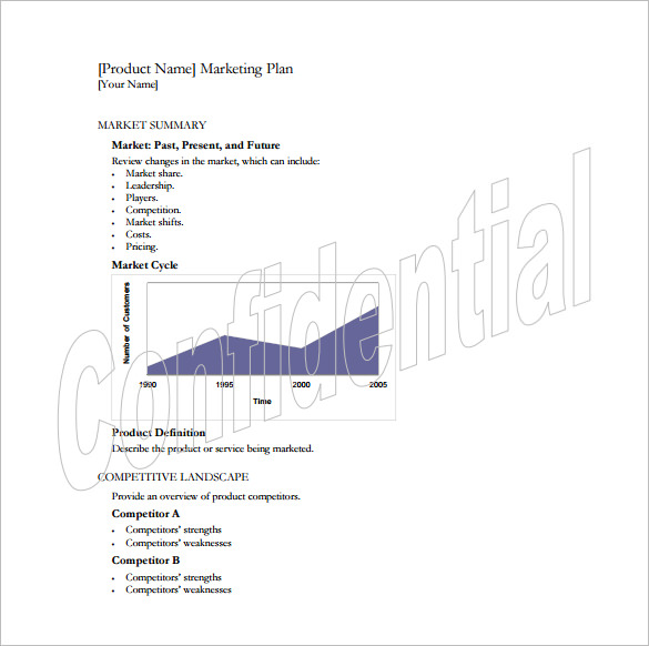 example of a product marketing plan template free download