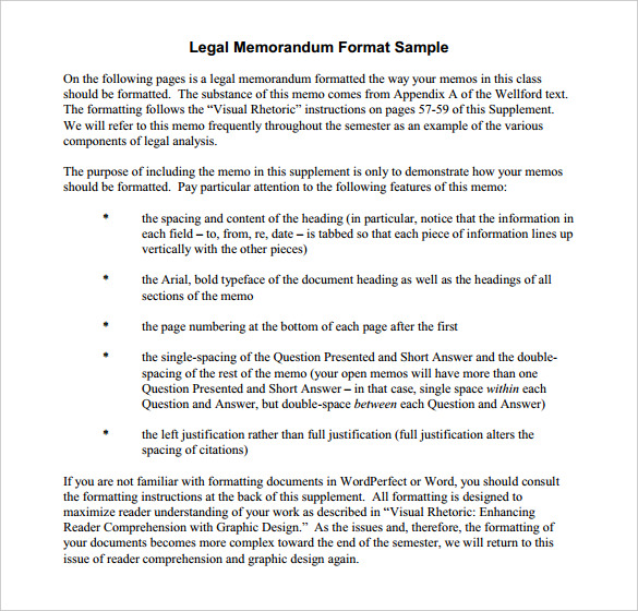 legal internal memo template free pdf printable