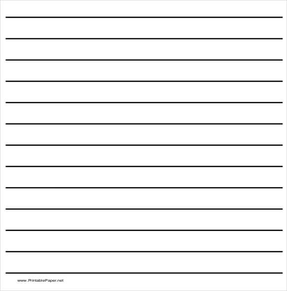 printable low vision writing paper