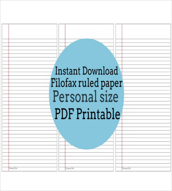 7 ruled lined paper templates free sample example format download