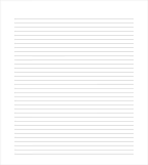 7 Ruled Lined Paper Templates Free Sample Example Format Download