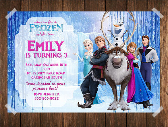 24+ Frozen Birthday Invitation Templates - PSD, AI, Vector EPS