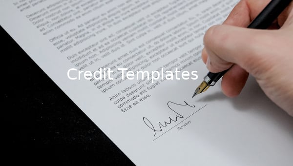 credit templates