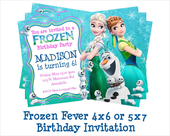 21+ Frozen Birthday Invitation Templates - PSD, AI, Vector EPS