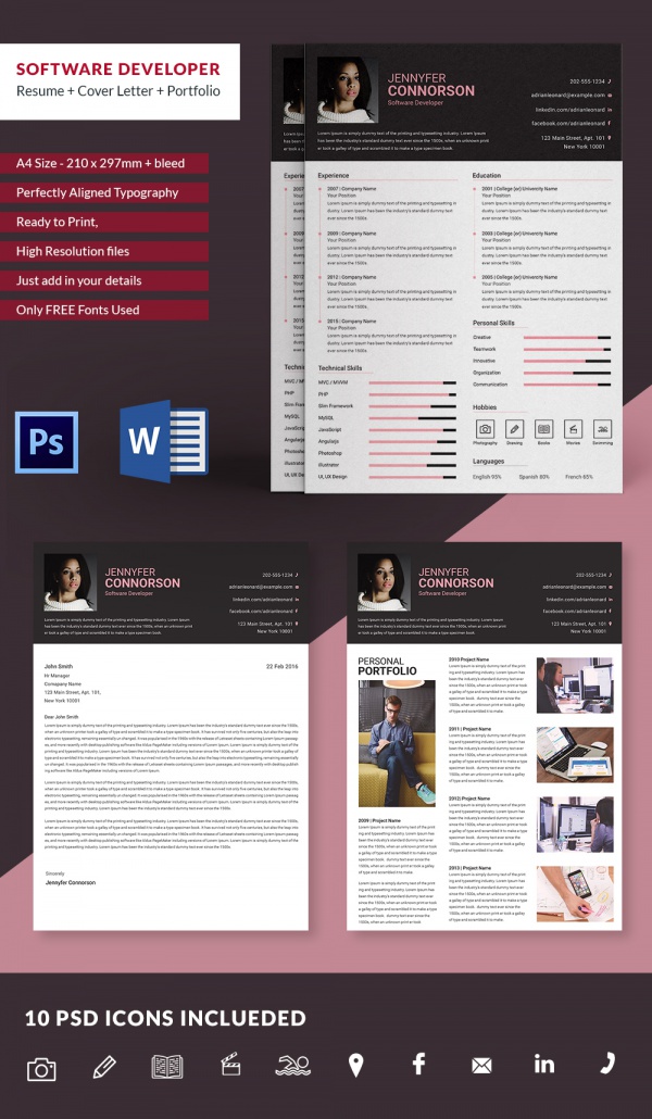 Web Designer Resume Template Microsoft Word