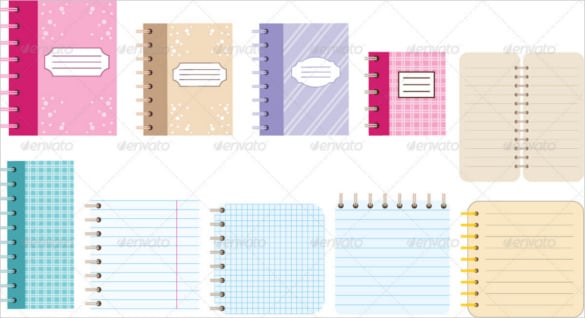 notebook paper template for word – 4