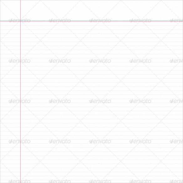 Notebook Paper Template For Word
