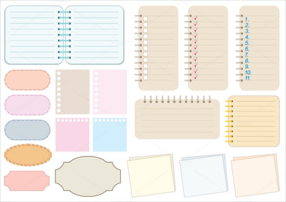 notebook paper template for smartboard – 5