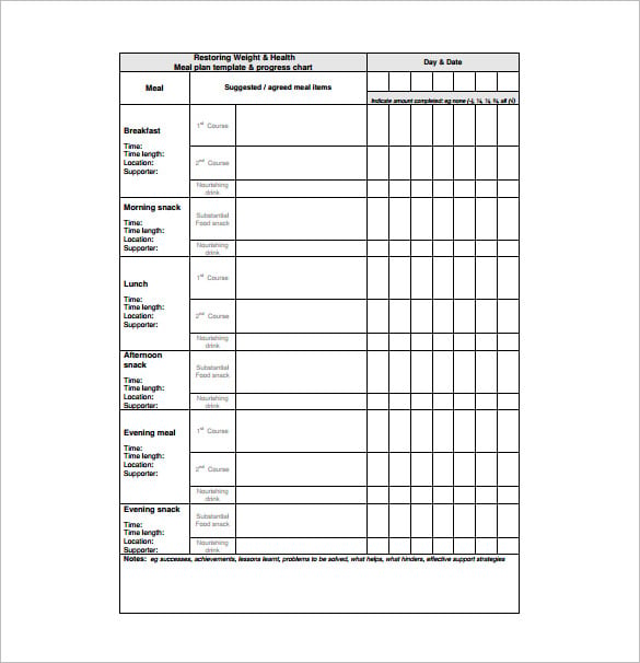 restoring weight health meal plan pdf format free download