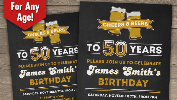 45+ 50th Birthday Invitation Templates - Free Sample, Example, Format  Download