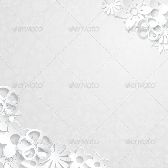 floral background with paper flower template –
