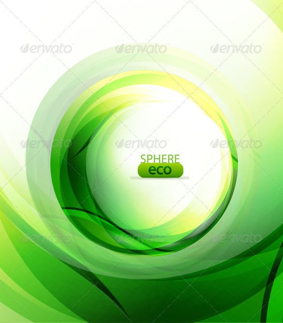 abstract green waves vector illustration download
