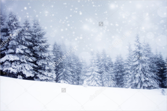 download christmas background with snowy fir trees