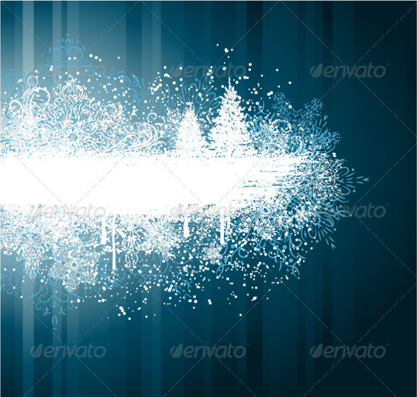 grunge winter background with ornate snowflakes eps format