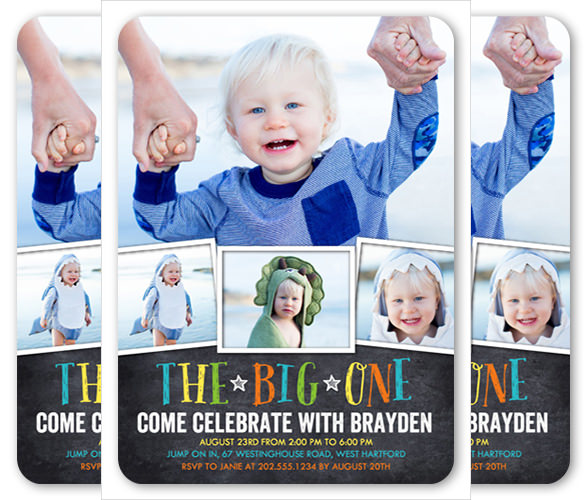 celebration-first-boy-birthday-invitation-with-photo-framed-