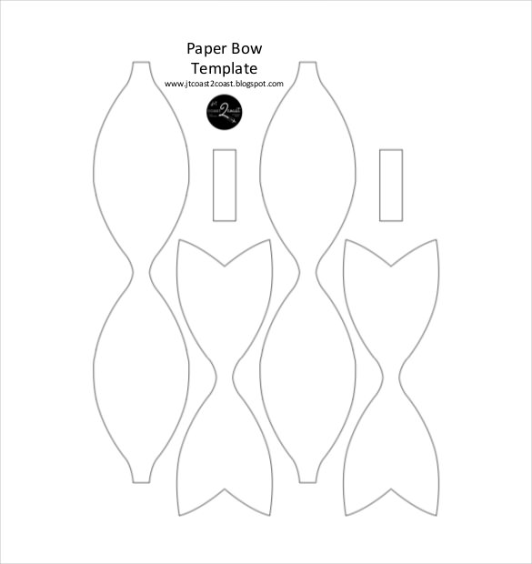 Free Printable Paper Bow Template Printable Templates