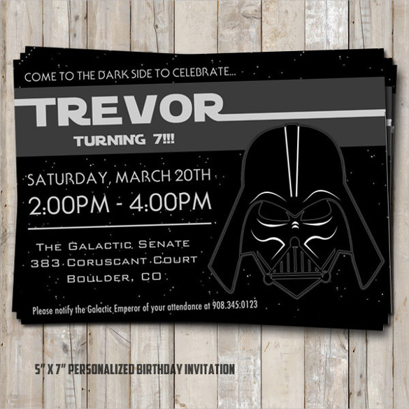 25+ Star Wars Birthday Invitation Template - Word, PSD, Publisher