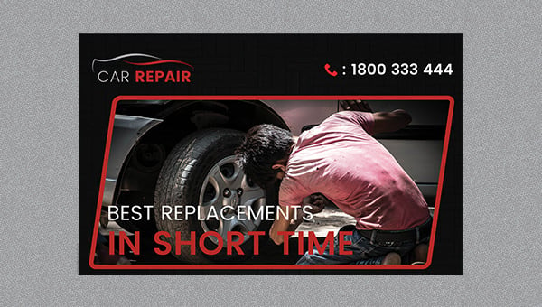 Download Car Repair Poster Mockup Free Premium Templates