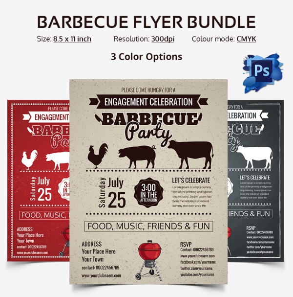 Barbecue Flyer Templates Bundle