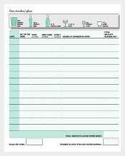 Alcohol Inventory Template In PDF Format