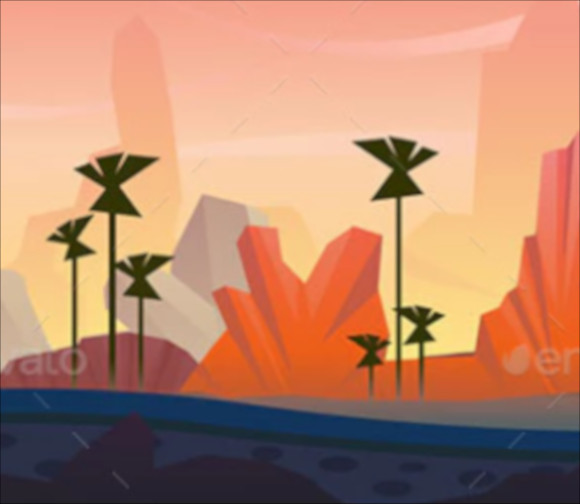 cartoon game background