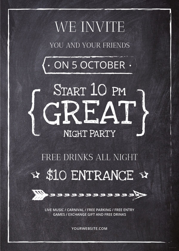chalkboard-flyer-template