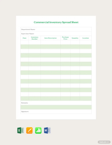 35+ Sample Inventory Spreadsheet Templates - PDF, DOC