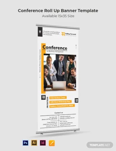 conference roll up banner template