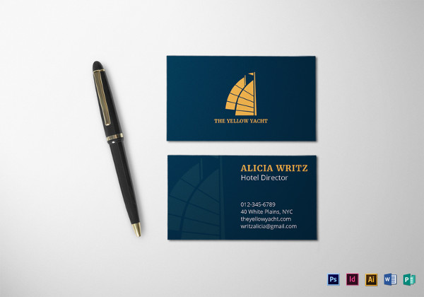 dark corporate business card template