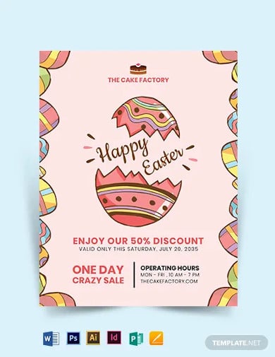easter day flyer template
