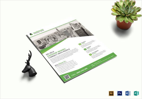 easy to edit marketing business flyer template