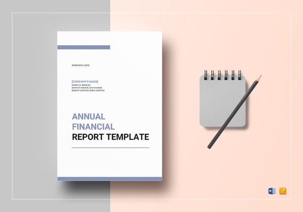 editable annual financial report template
