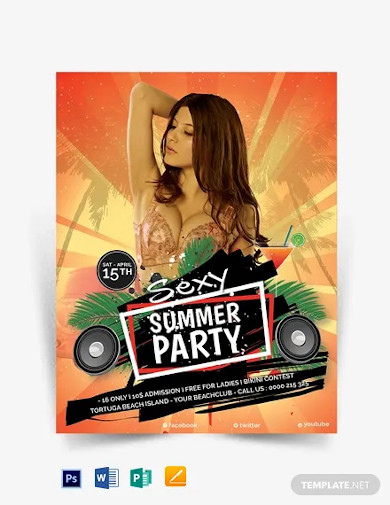 editable-summer-party-flyer-template