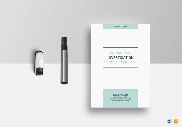 editable workplace investigation report template