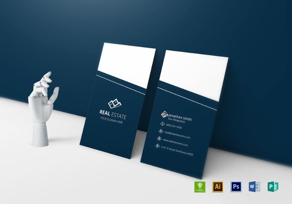 elegant real estate business card template