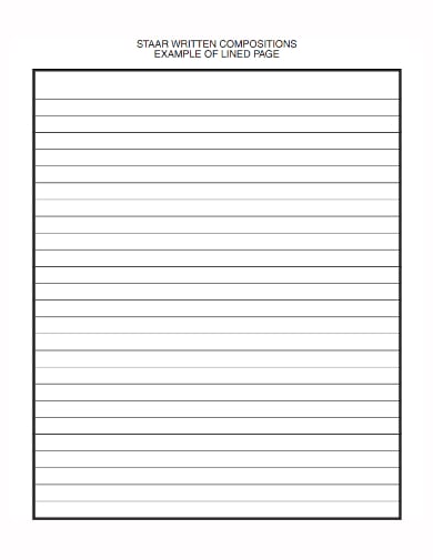 essay lined paper template