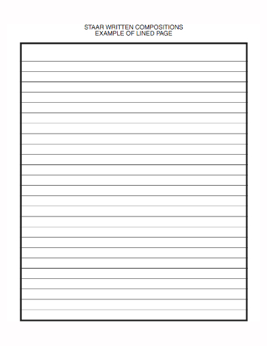 essay lined paper template