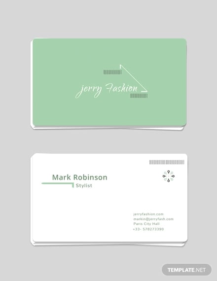 fashion store business card