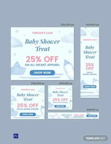 free baby shower banner template