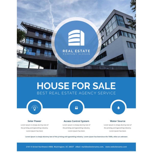 free real estate sale flyer template