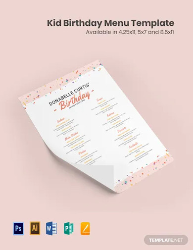 kid-birthday-menu-template
