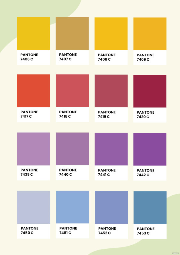 23+ Word Pantone Color Chart Templates Free Download
