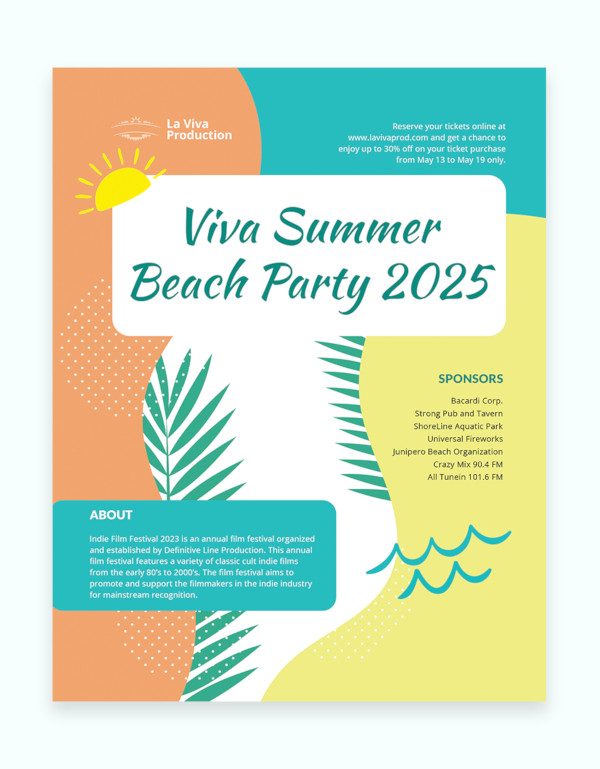 party event flyer template