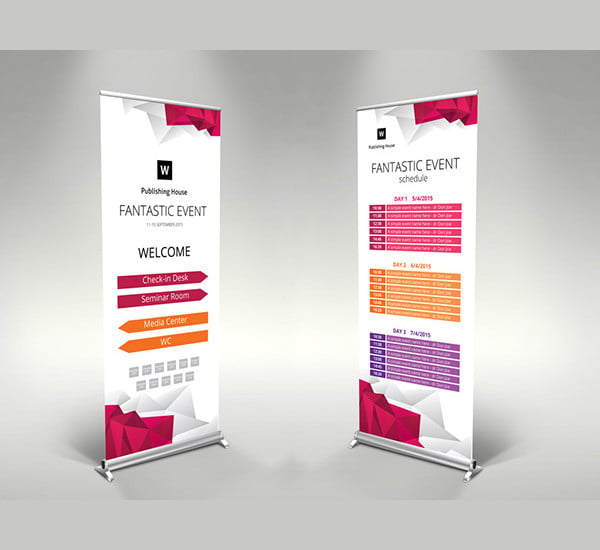 roll up banner template